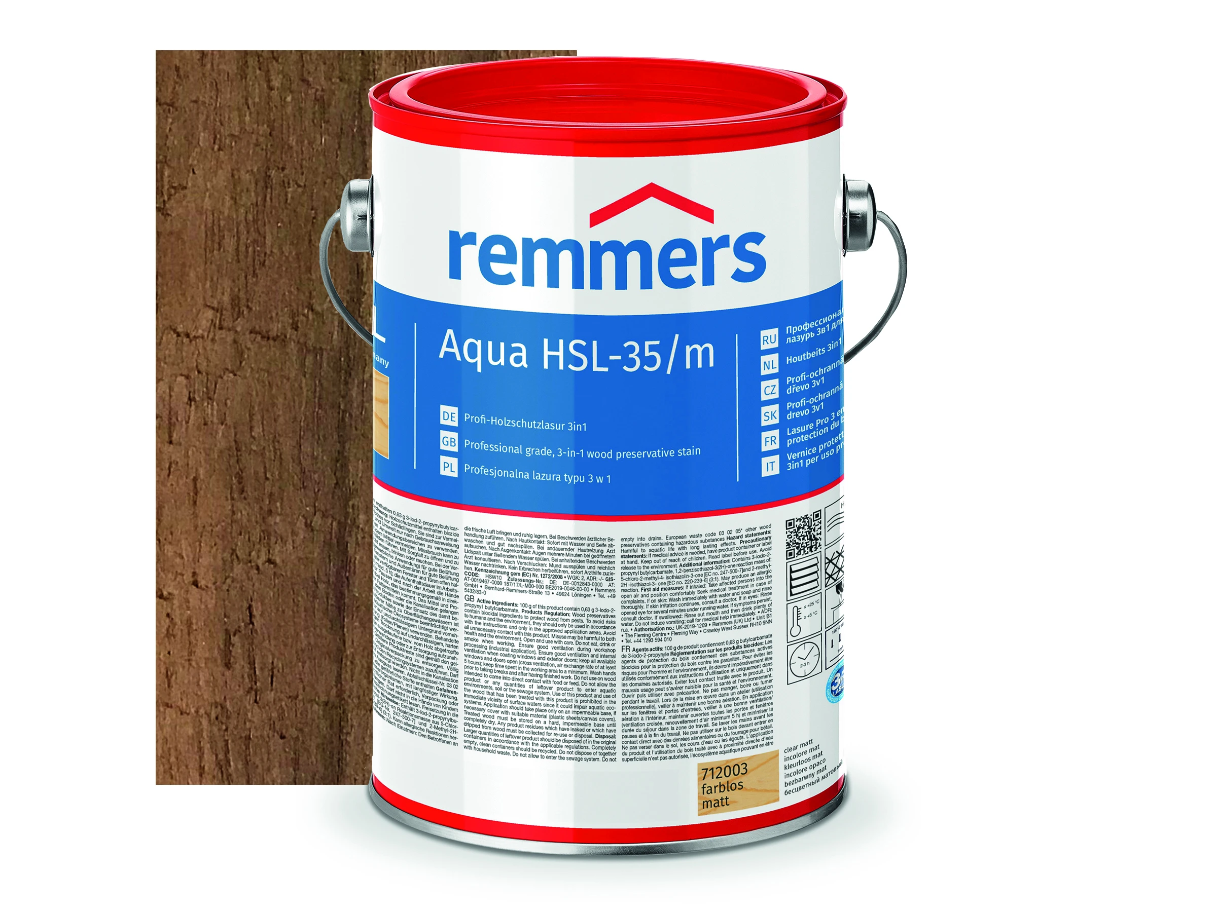Remmers Transparante Beits Aqua HSL-35/m 2,5 L - Afbeelding 1